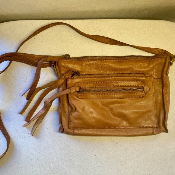 Day & Mood Leather Purse Crossbody Shoulder Tan Boho Versatile - Picture 1 of 10